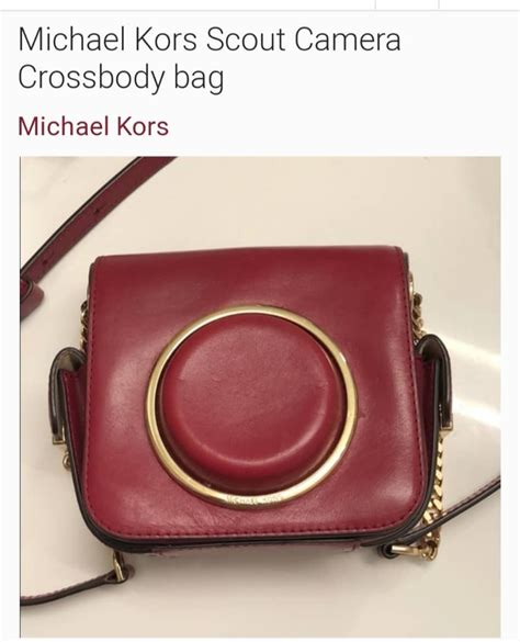 michael kors scout camera bag